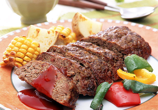 マスタード入りミートローフ