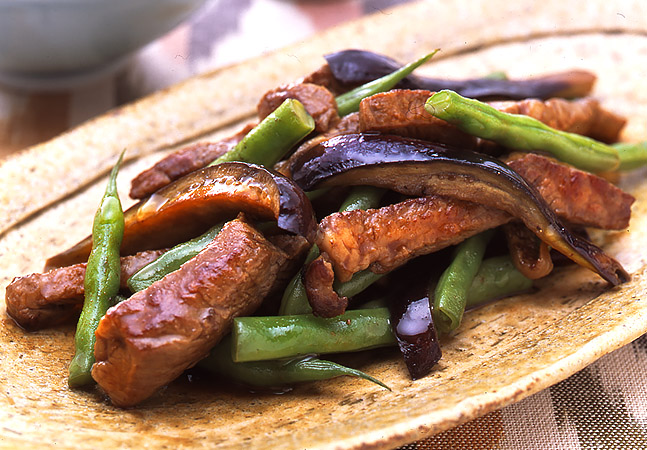 牛肉とナスのみそ炒め