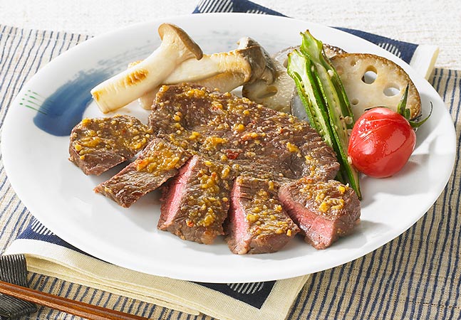 牛肉の味噌だれ焼き