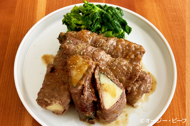 牛肉と、春の味覚タケノコ